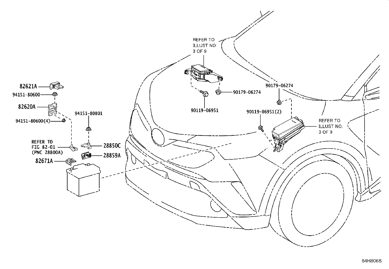 28859-47080 HOLDER, BATTERY CURRENT SENSOR product image
