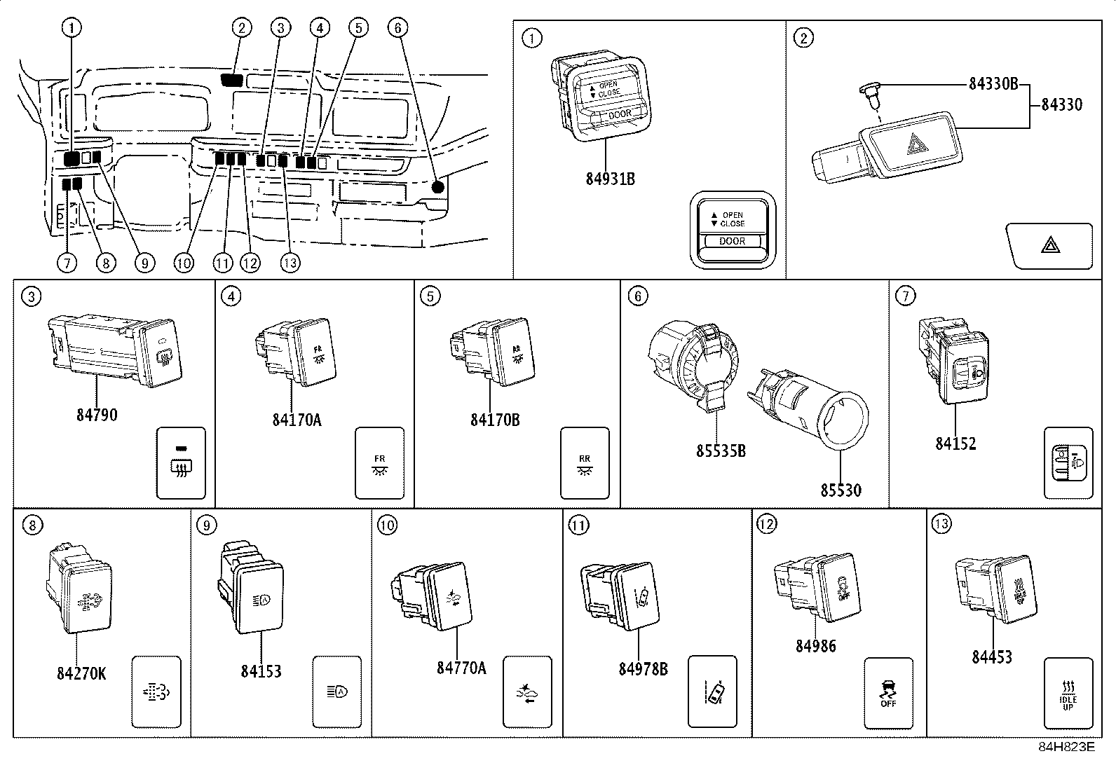 28559-11060 BRACKET, GLOW PLUG CONTROLLER, NO.2 product image