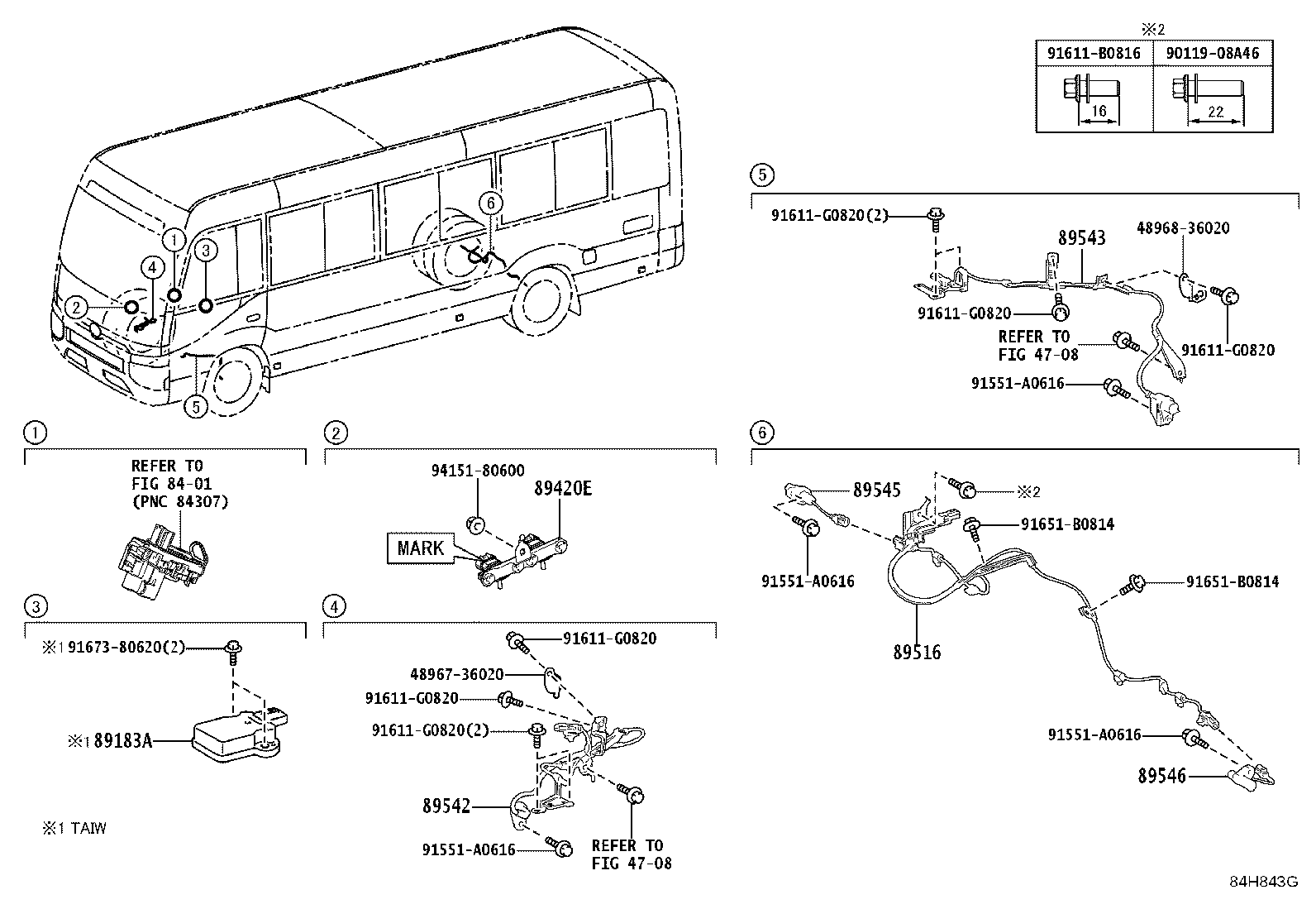 89545-36010 SENSOR, SPEED, REAR RH product image