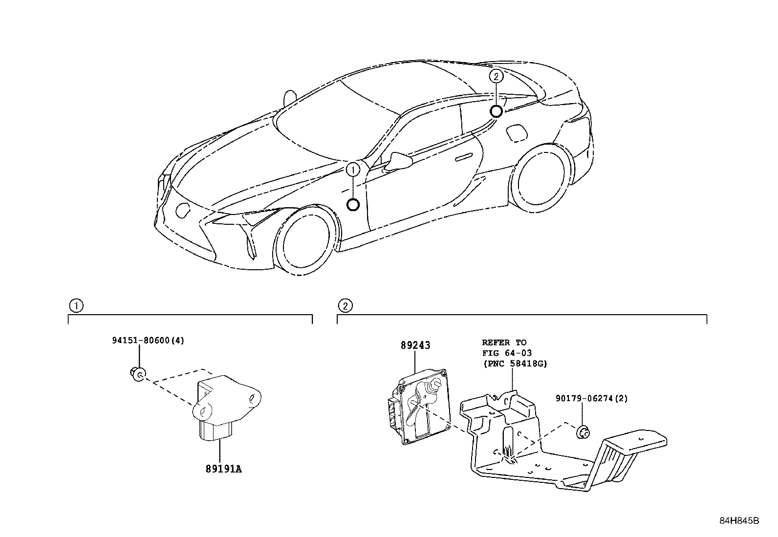 Toyota 89243-11040 COMPUTER, ABSORBER CONTROL