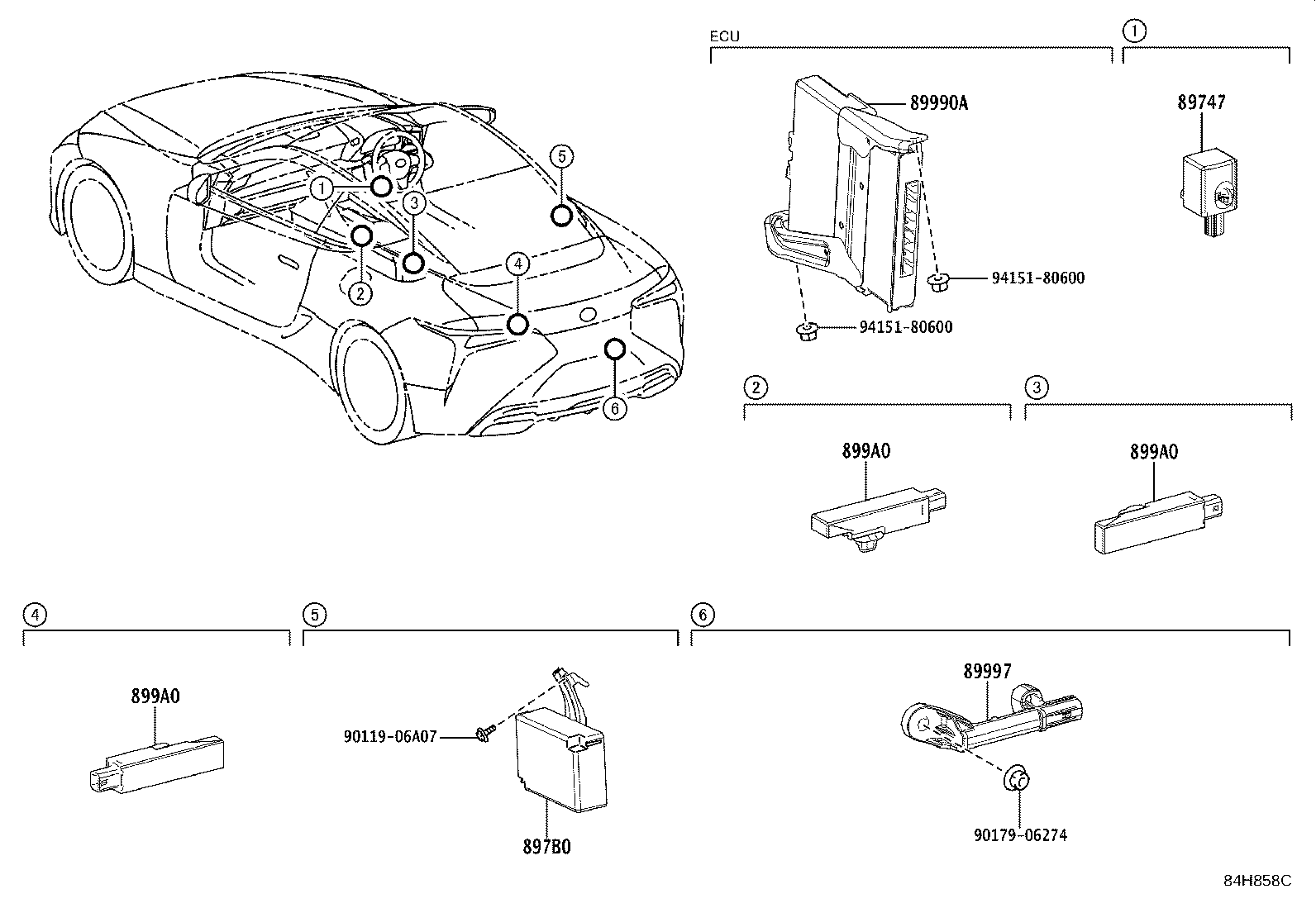 897B0-11250 RECEIVER ASSY, ELECTRICAL KEY & TPMS product image