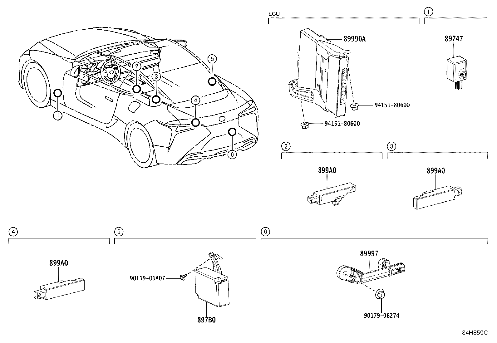 Toyota 89990-11031 COMPUTER ASSY, SMART KEY