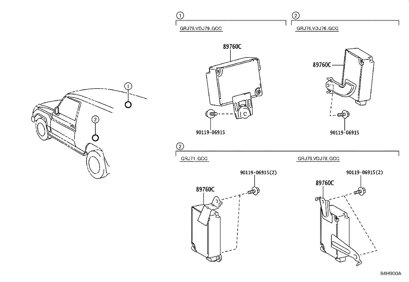 89760-60352 RECEIVER ASSY, TIRE PRESSURE MONITOR product image