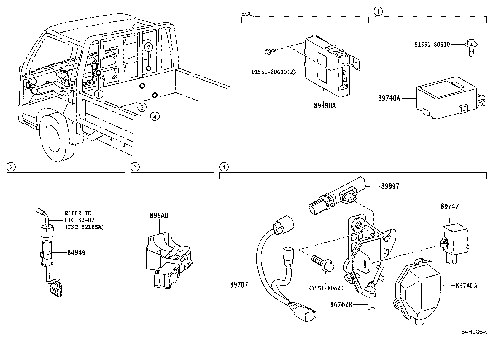 89707-37040 CORD SUB-ASSY, WIRELESS DOOR LOCK product image