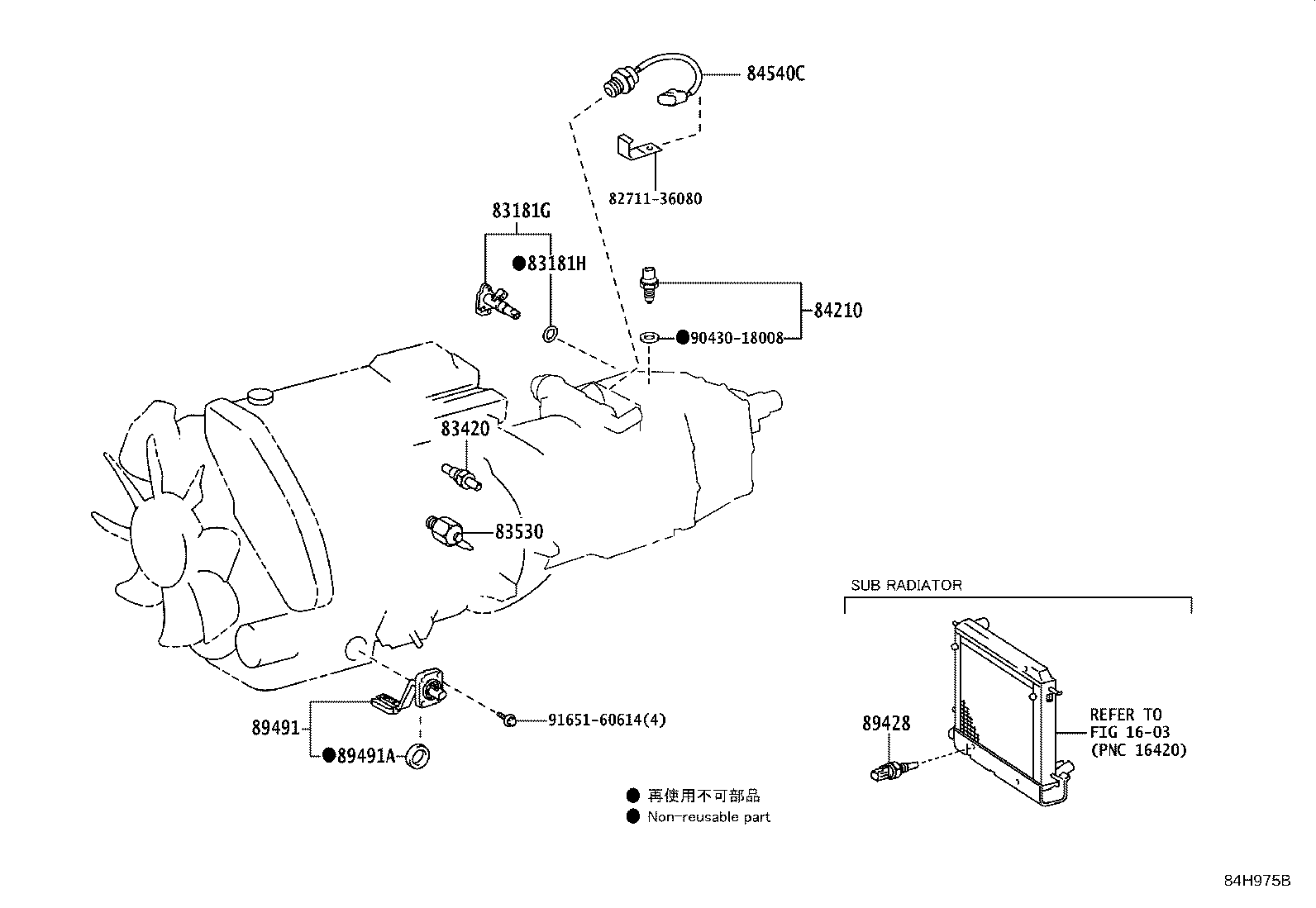 28559-11060 BRACKET, GLOW PLUG CONTROLLER, NO.2 product image