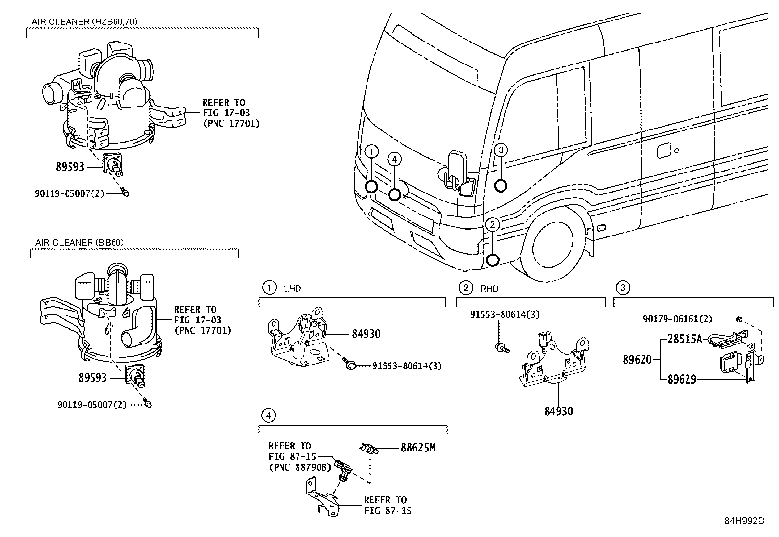 28559-11060 BRACKET, GLOW PLUG CONTROLLER, NO.2 product image