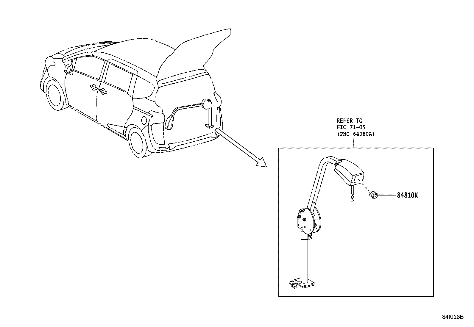 84140-76210 SWITCH ASSY, HEADLAMP DIMMER product image