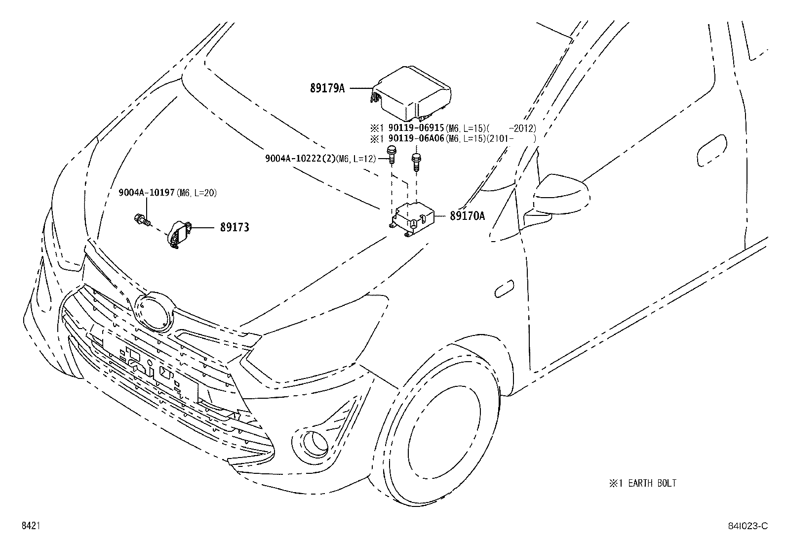 89170-BZ270 COMPUTER ASSY, AIR BAG product image
