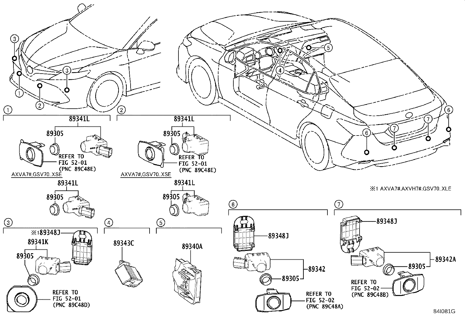 Toyota 89341-K0060-C0 SENSOR, ULTRASONIC, FRONT CENTER