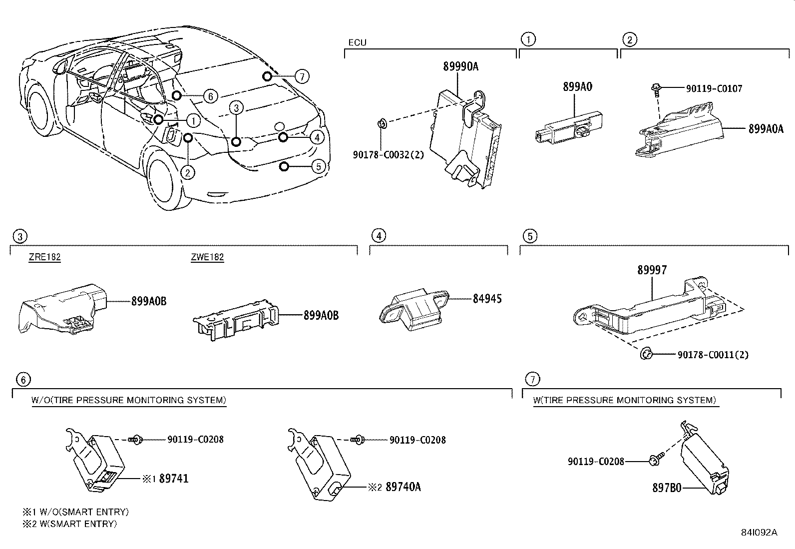897B0-02040 RECEIVER ASSY, ELECTRICAL KEY & TPMS product image