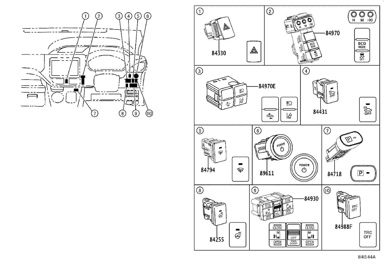C9277-28040 BRACKET, LIFT CONTROL SWITCH product image