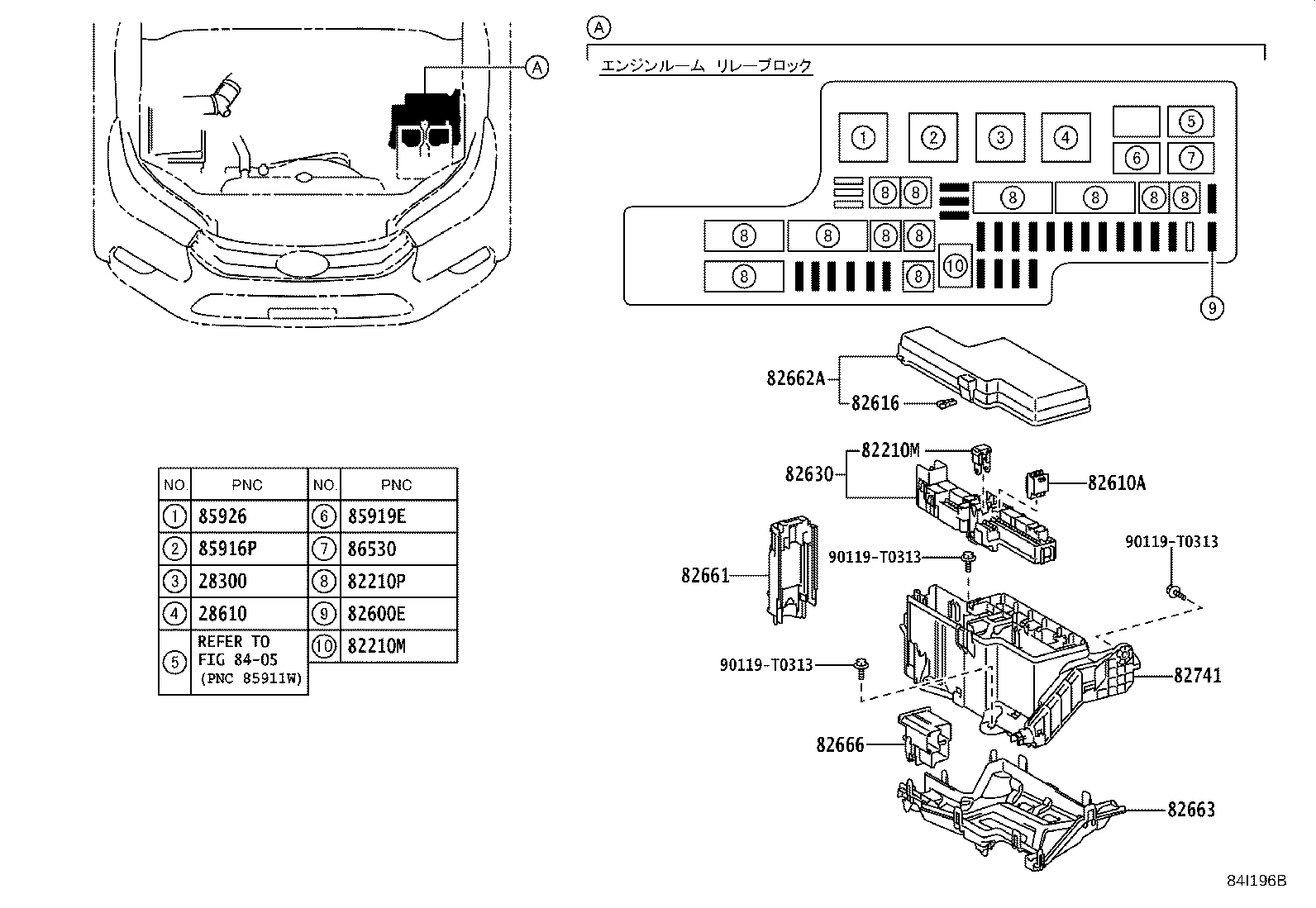 82730-0KA90 BLOCK ASSY, INSTRUMENT PANEL JUNCTION product image