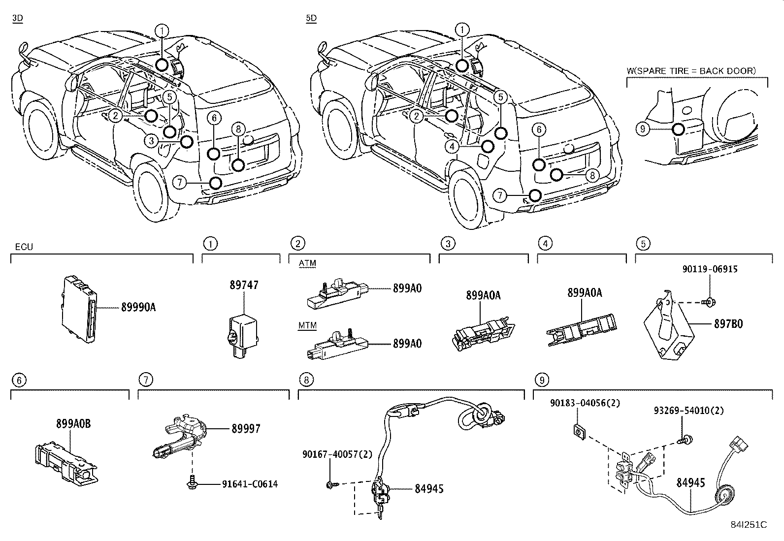 89741-60600 RECEIVER, DOOR CONTROL product image