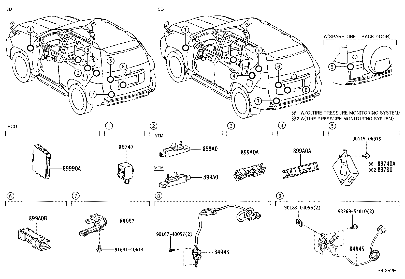 89741-60600 RECEIVER, DOOR CONTROL product image