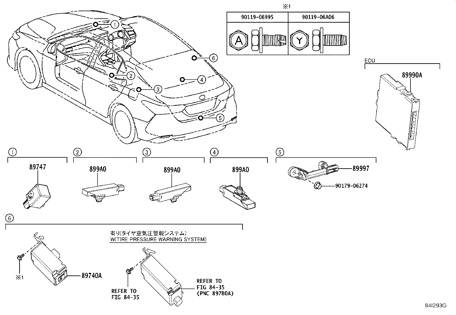 89741-33631 RECEIVER, DOOR CONTROL product image