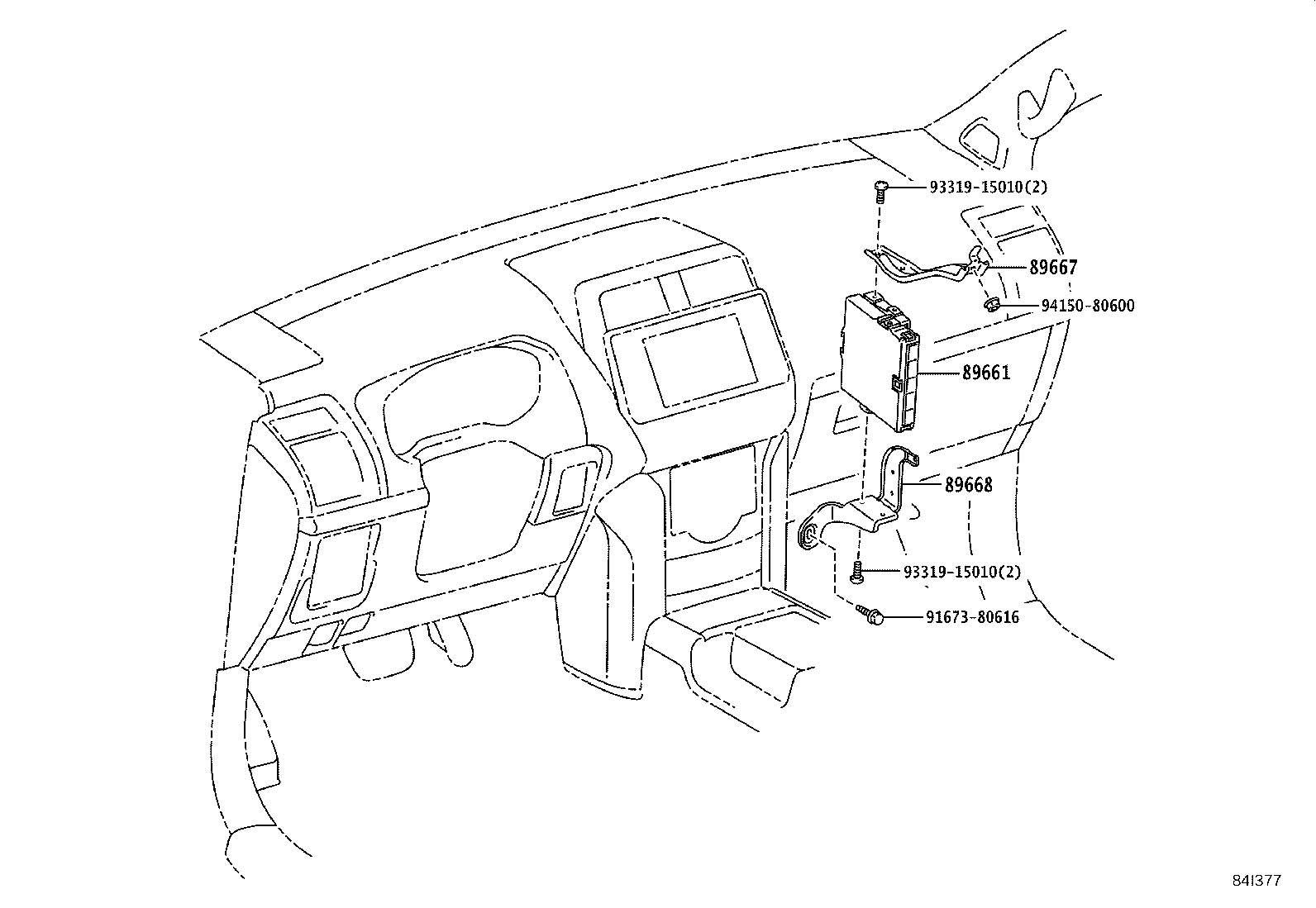 89589-60080 BRACKET, INJECTOR DRIVER product image