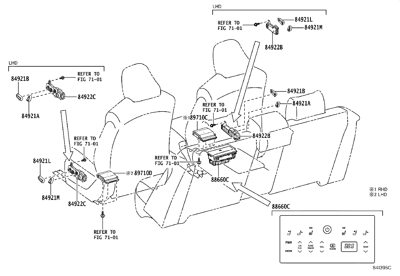 28850-70010 SENSOR ASSY, BATTERY STATE product image