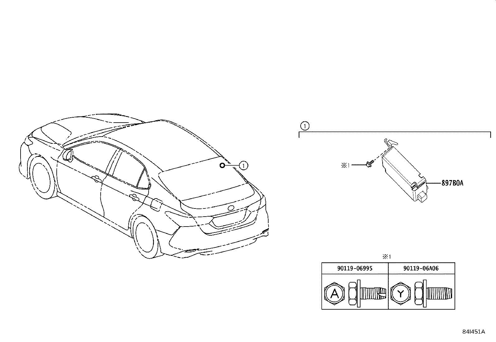 897B0-33190 RECEIVER ASSY, ELECTRICAL KEY & TPMS product image