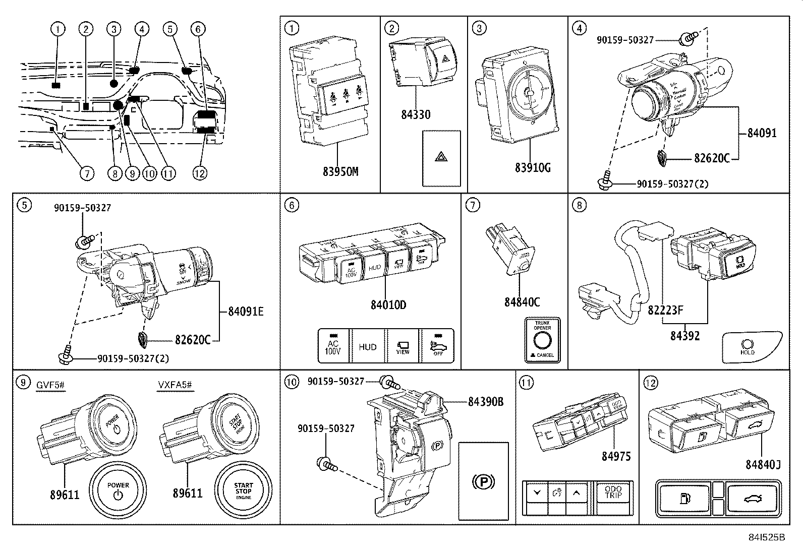8924B-50080 SENSOR, STEERING product image