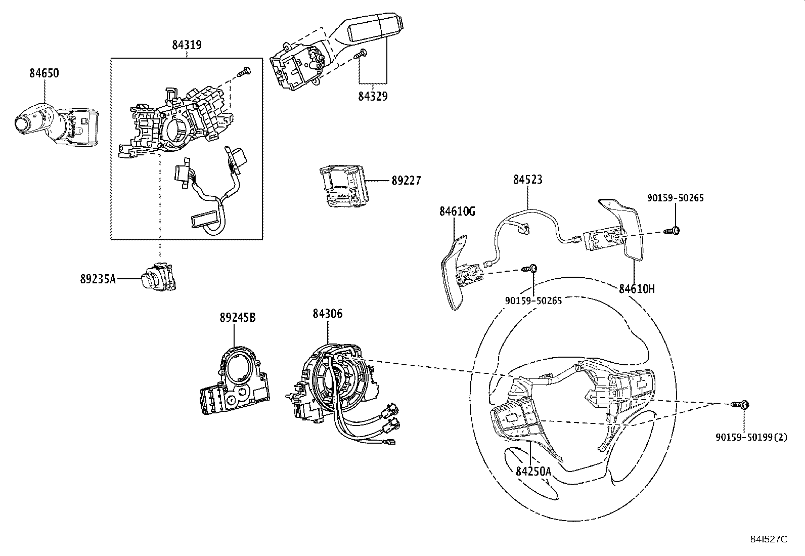 8924B-50080 SENSOR, STEERING product image