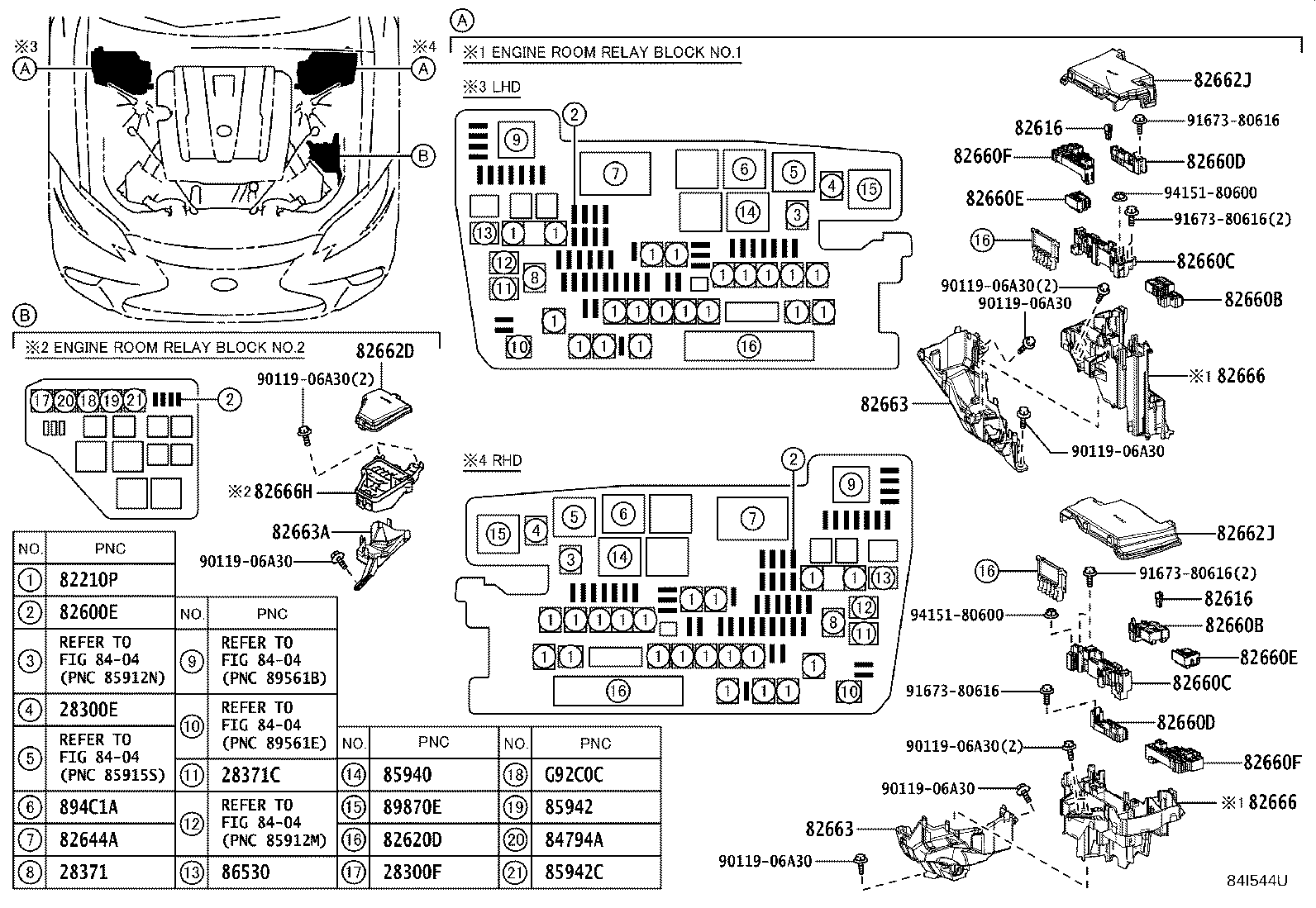 82660-50120 BLOCK ASSY, RELAY product image