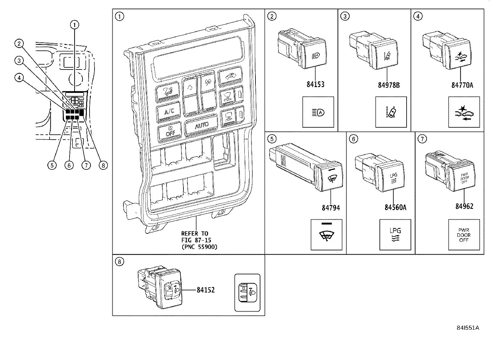 89960-15020 COMPUTER ASSY, HEADLAMP LEVELING product image