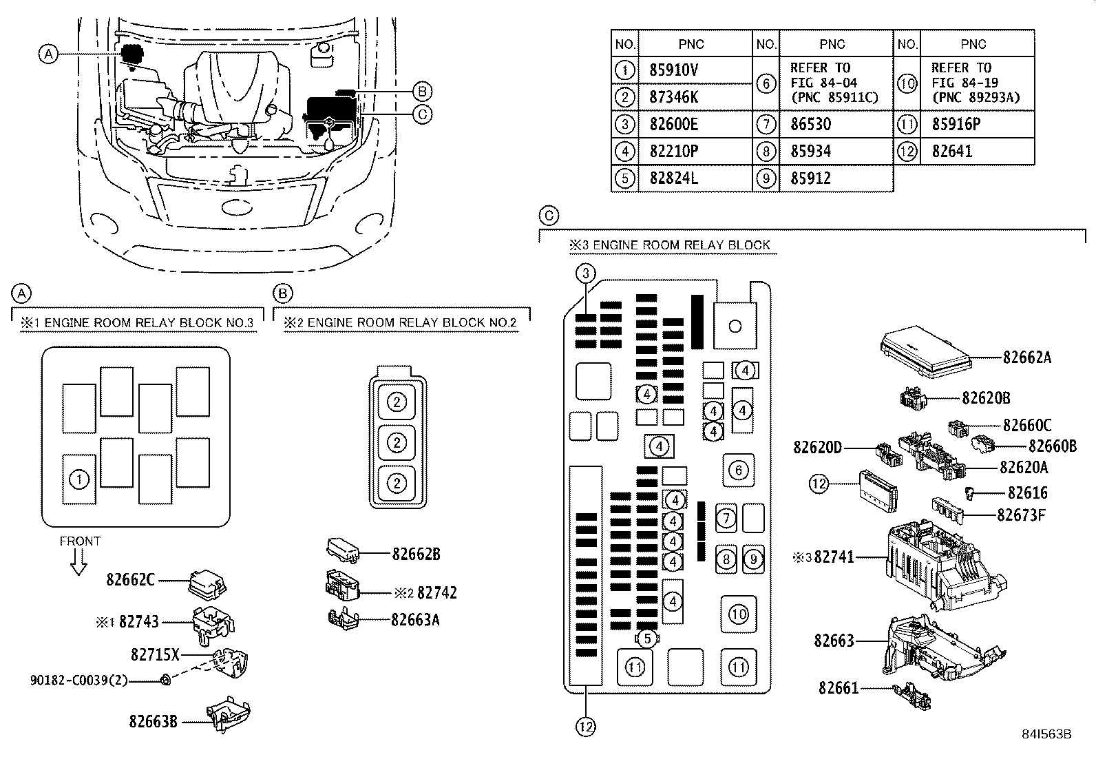84152-0G010 SWITCH, HEADLAMP LEVELING product image