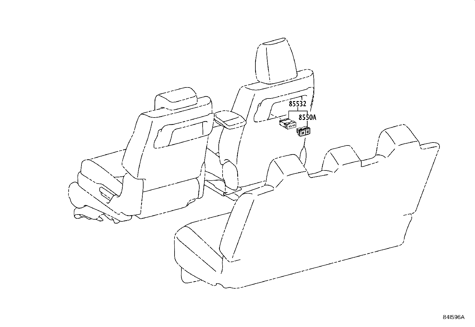 84152-60080 SWITCH, HEADLAMP LEVELING product image