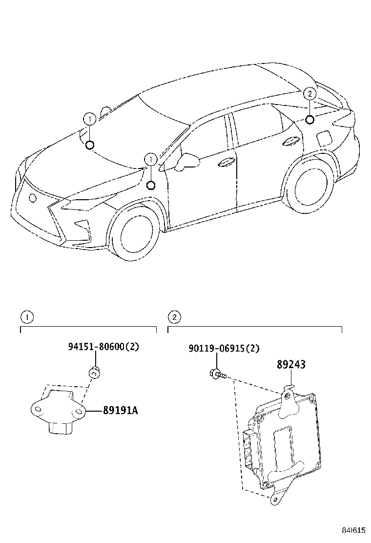 89243-48060 COMPUTER, ABSORBER CONTROL product image