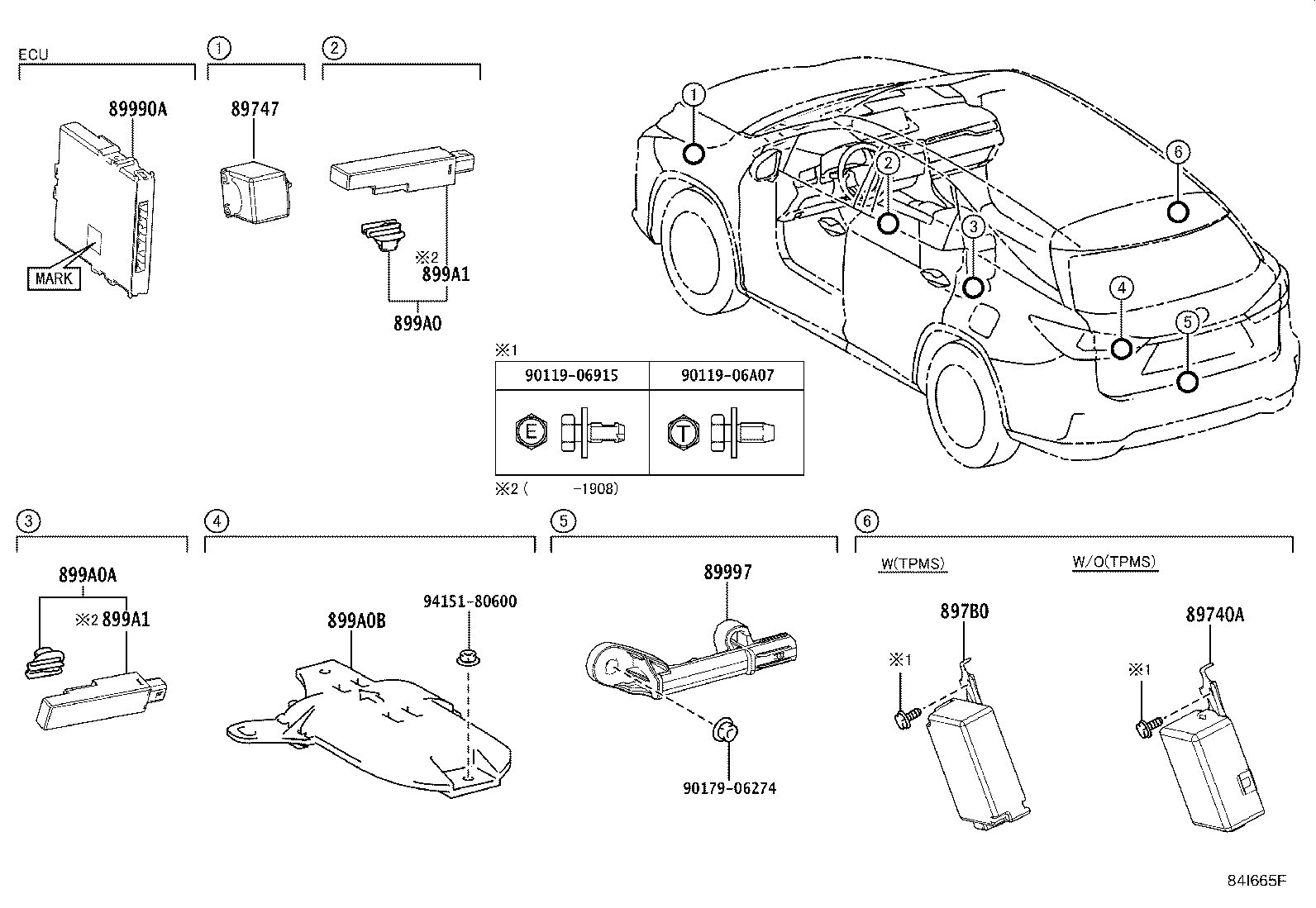 Toyota 89990-48890 COMPUTER ASSY, SMART KEY