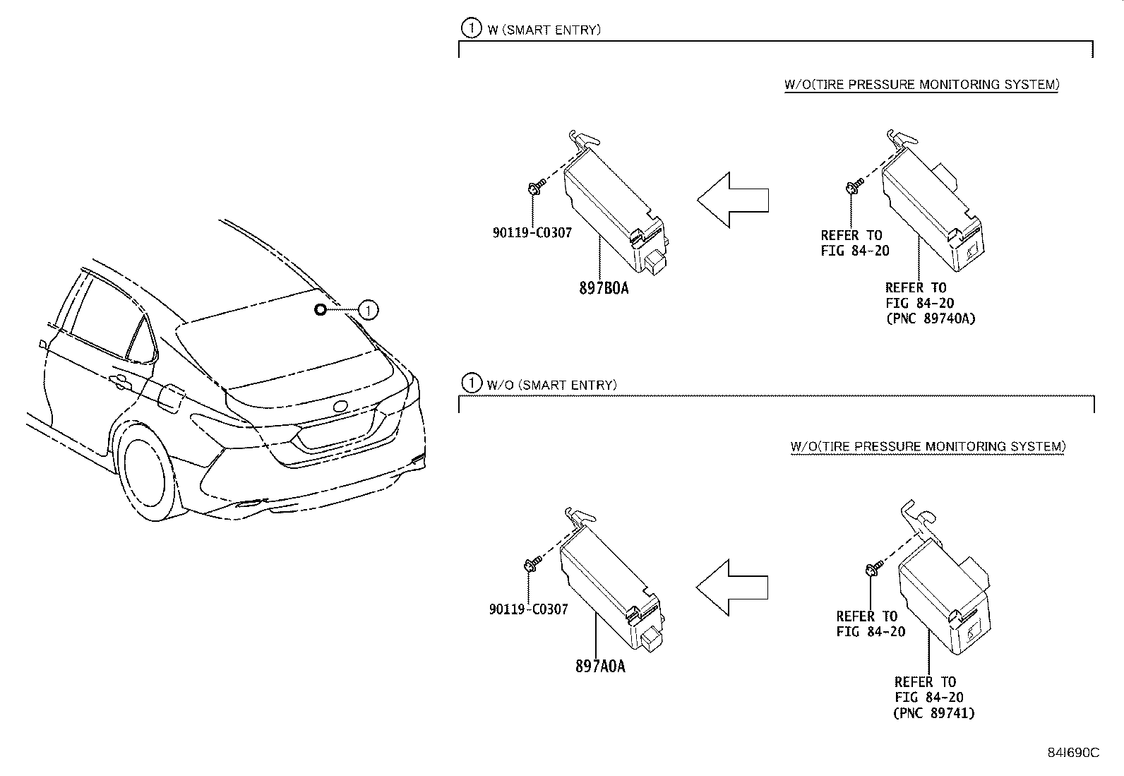 897B0-06151 RECEIVER ASSY, ELECTRICAL KEY & TPMS product image