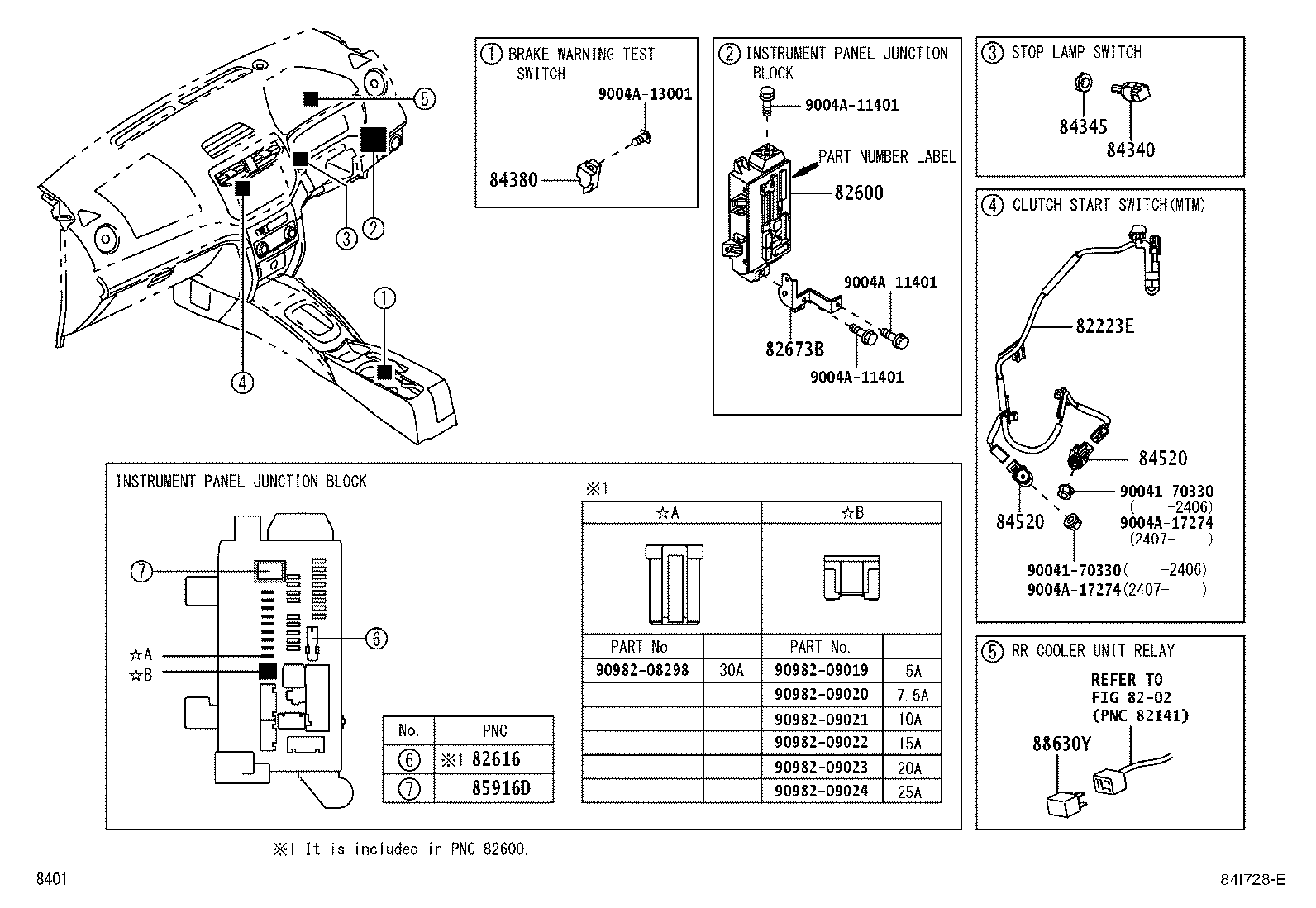 82600-BZ331 BLOCK ASSY, FUSE product image