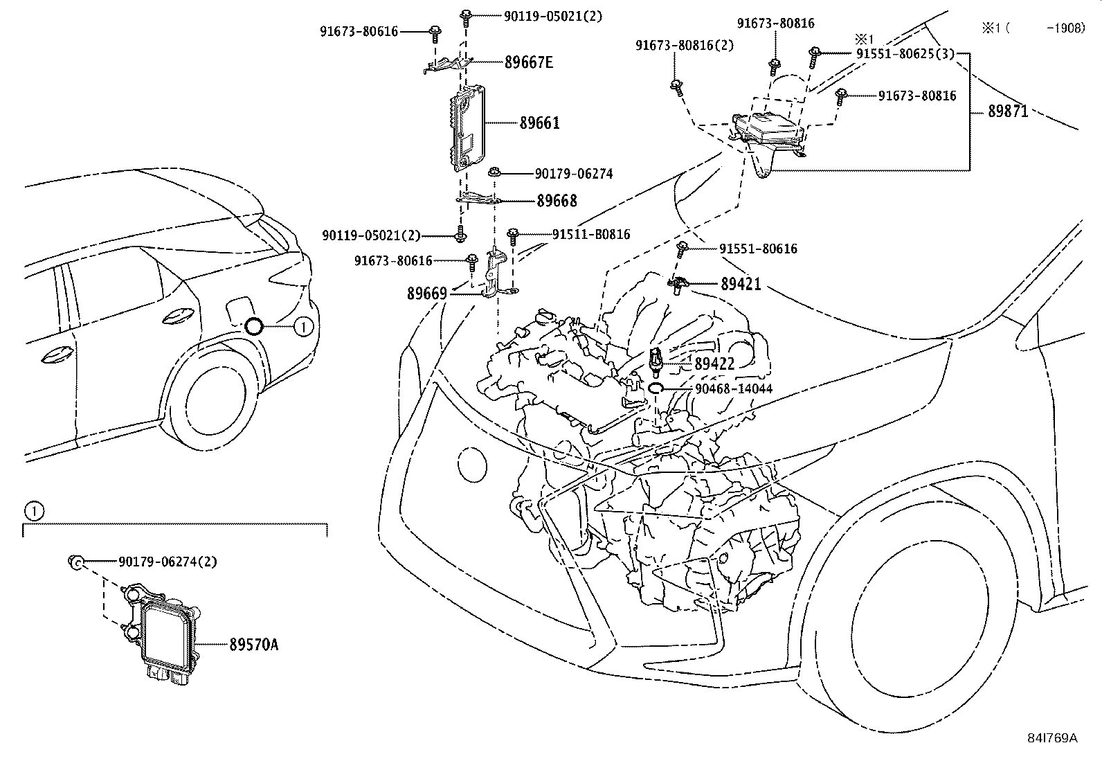 Toyota 89570-48070 COMPUTER ASSY, FUEL PUMP CONTROL
