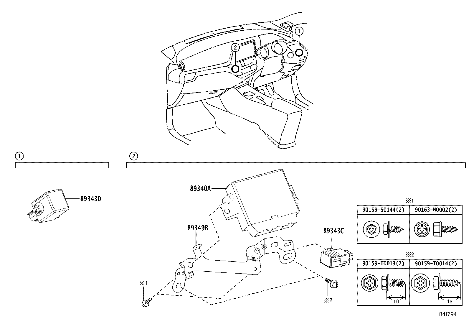89341-F4020-C2 SENSOR, ULTRASONIC, FRONT CORNER product image