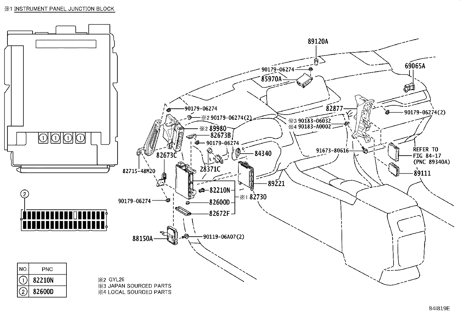 82715-72040 BRACKET, SENSOR, NO.3 product image
