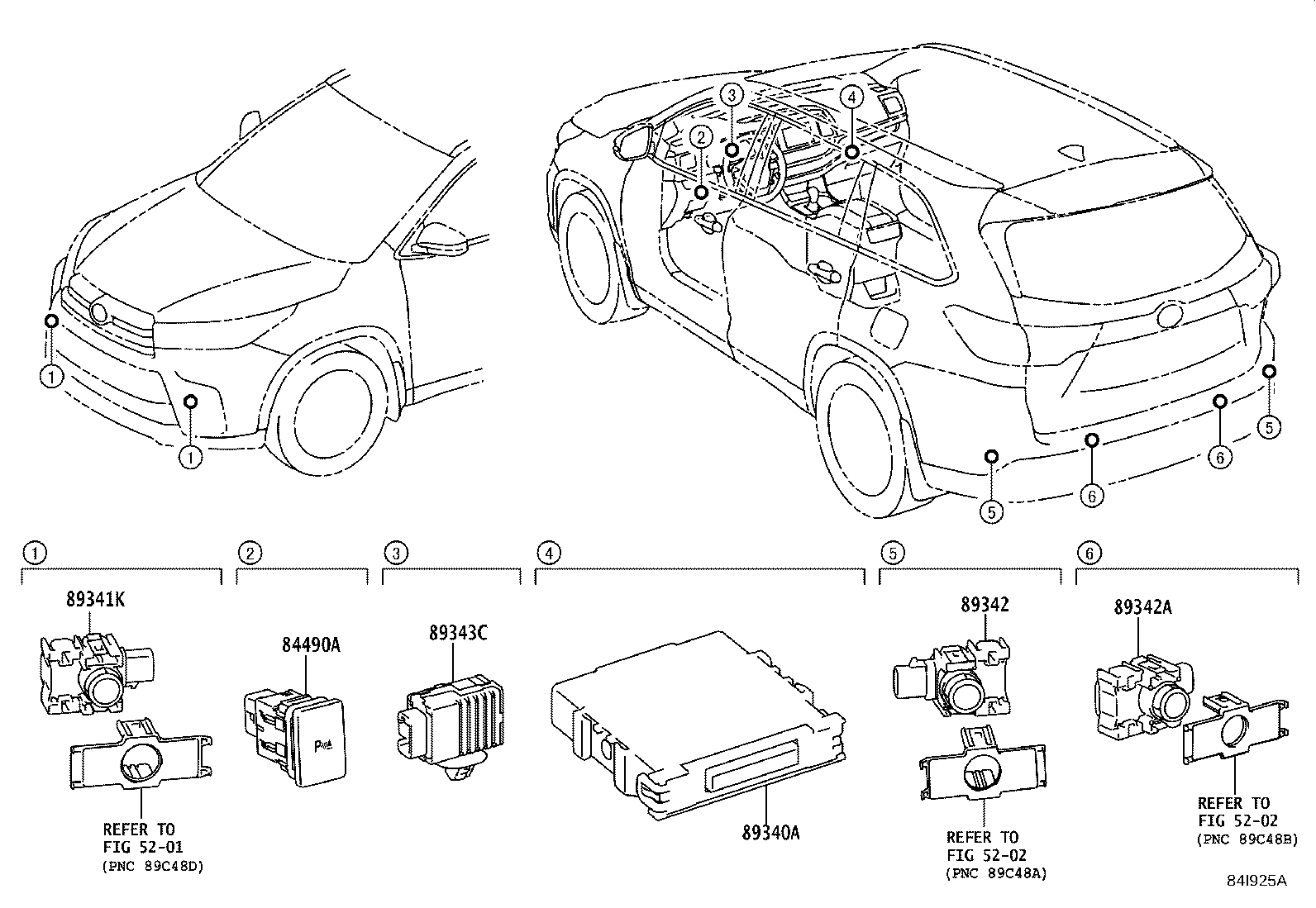 89340-YY030 COMPUTER ASSY, CLEARANCE WARNING product image