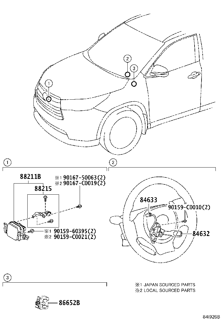 84632-0R020 SWITCH, CRUISE CONTROL MAIN product image