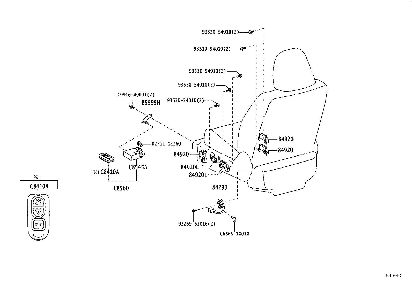 89439-B1130 BRACKET, SENSOR product image