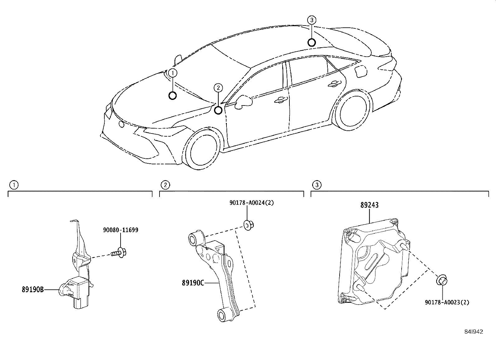89243-41020 COMPUTER, ABSORBER CONTROL product image