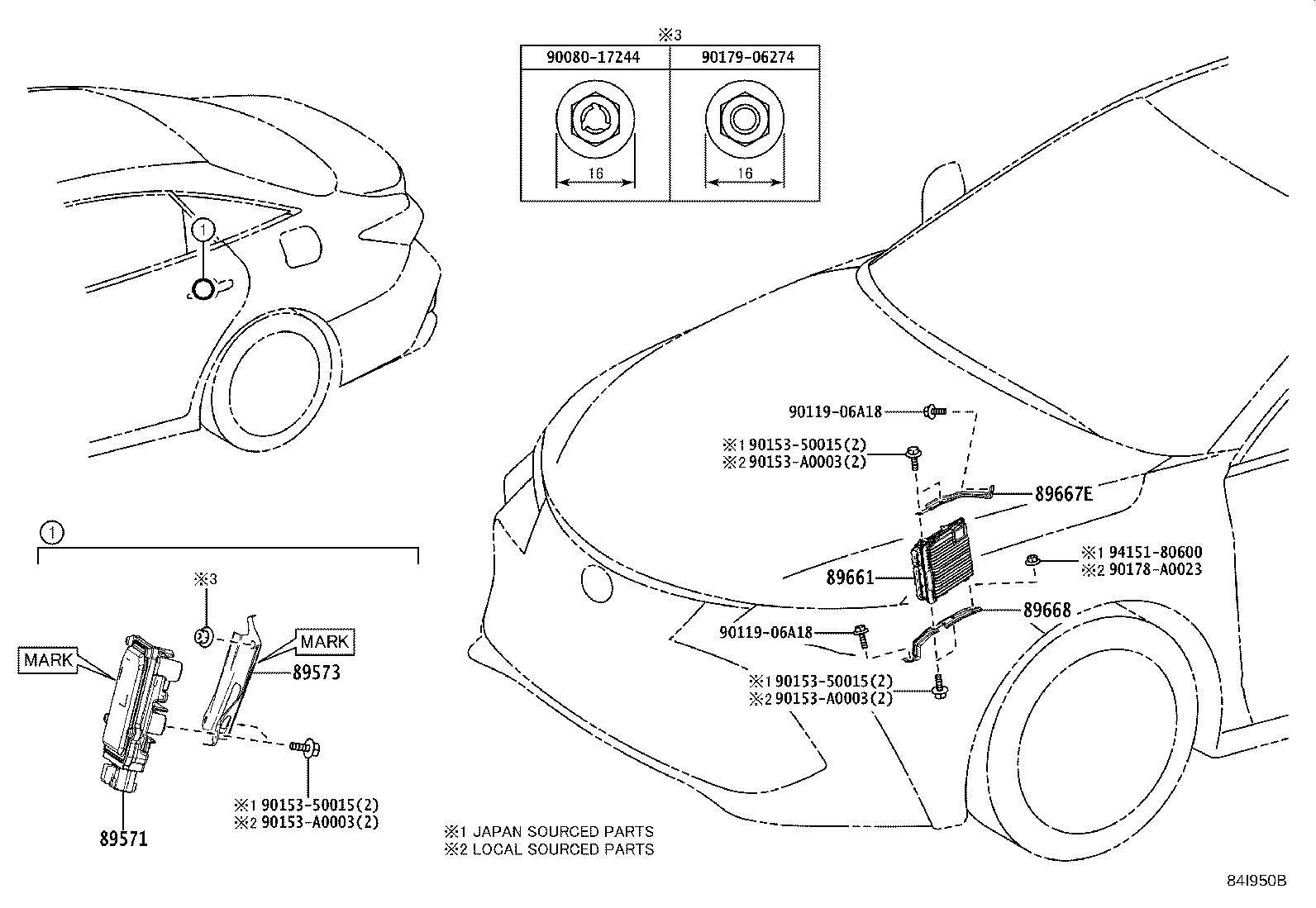 Toyota 89661-07810 COMPUTER, ENGINE CONTROL