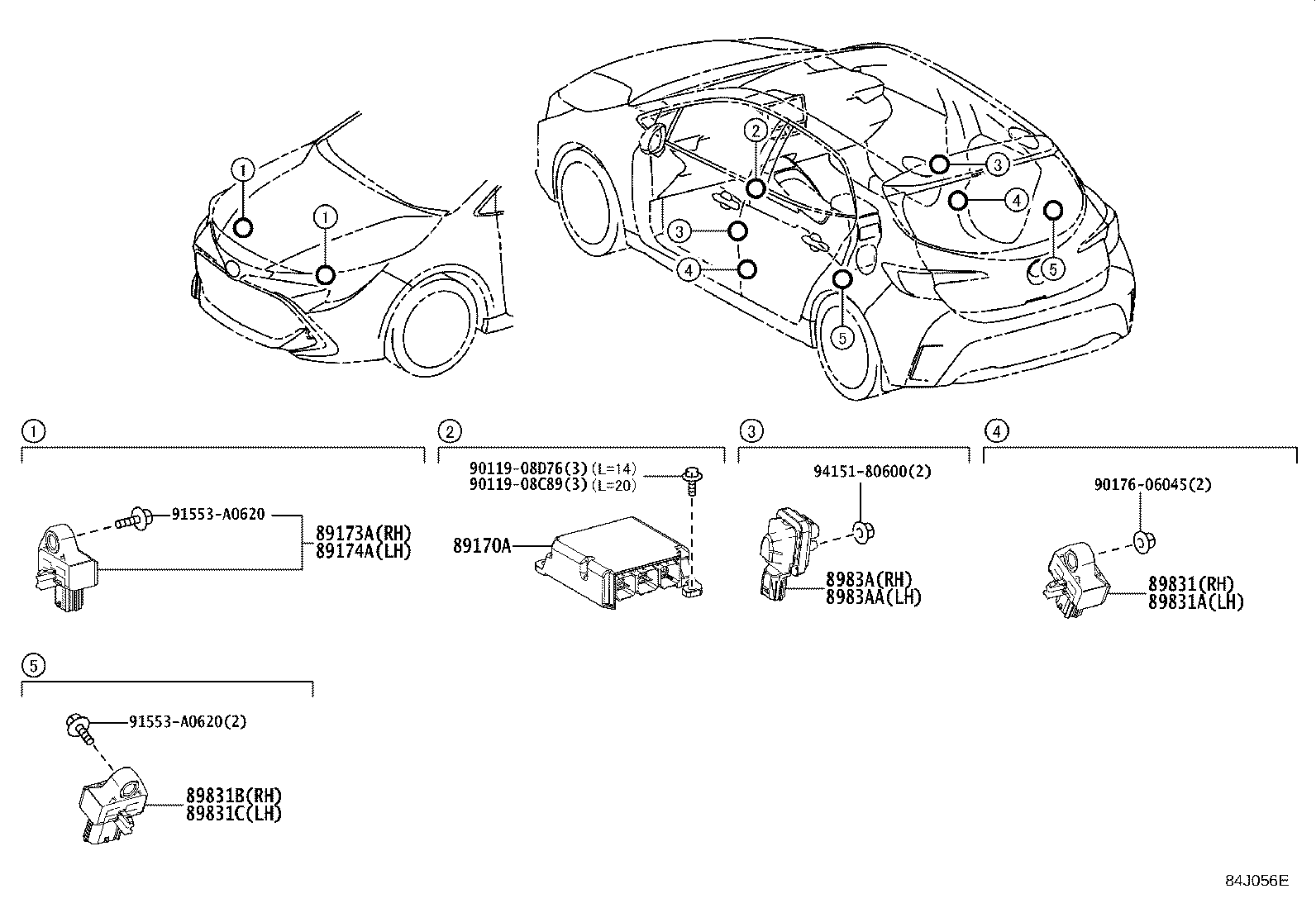 89170-12E40 COMPUTER ASSY, AIR BAG product image
