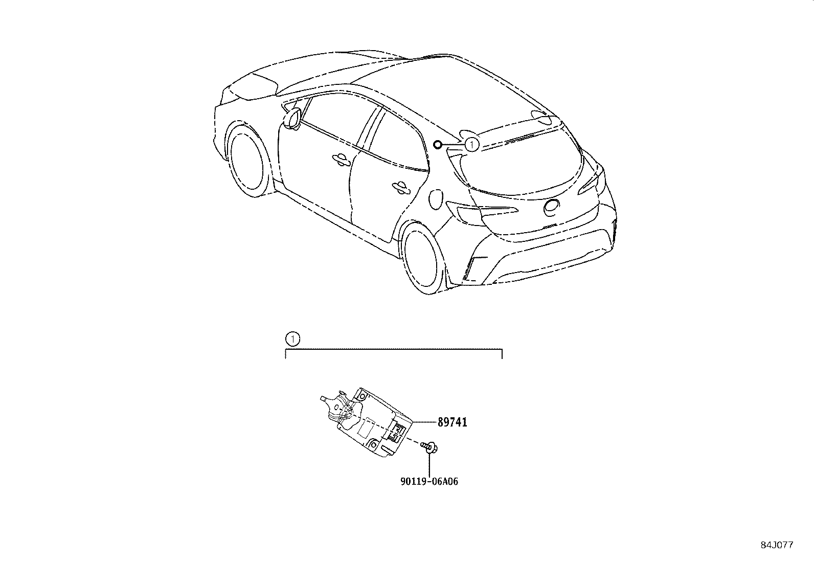 897B0-12100 RECEIVER ASSY, ELECTRICAL KEY & TPMS product image