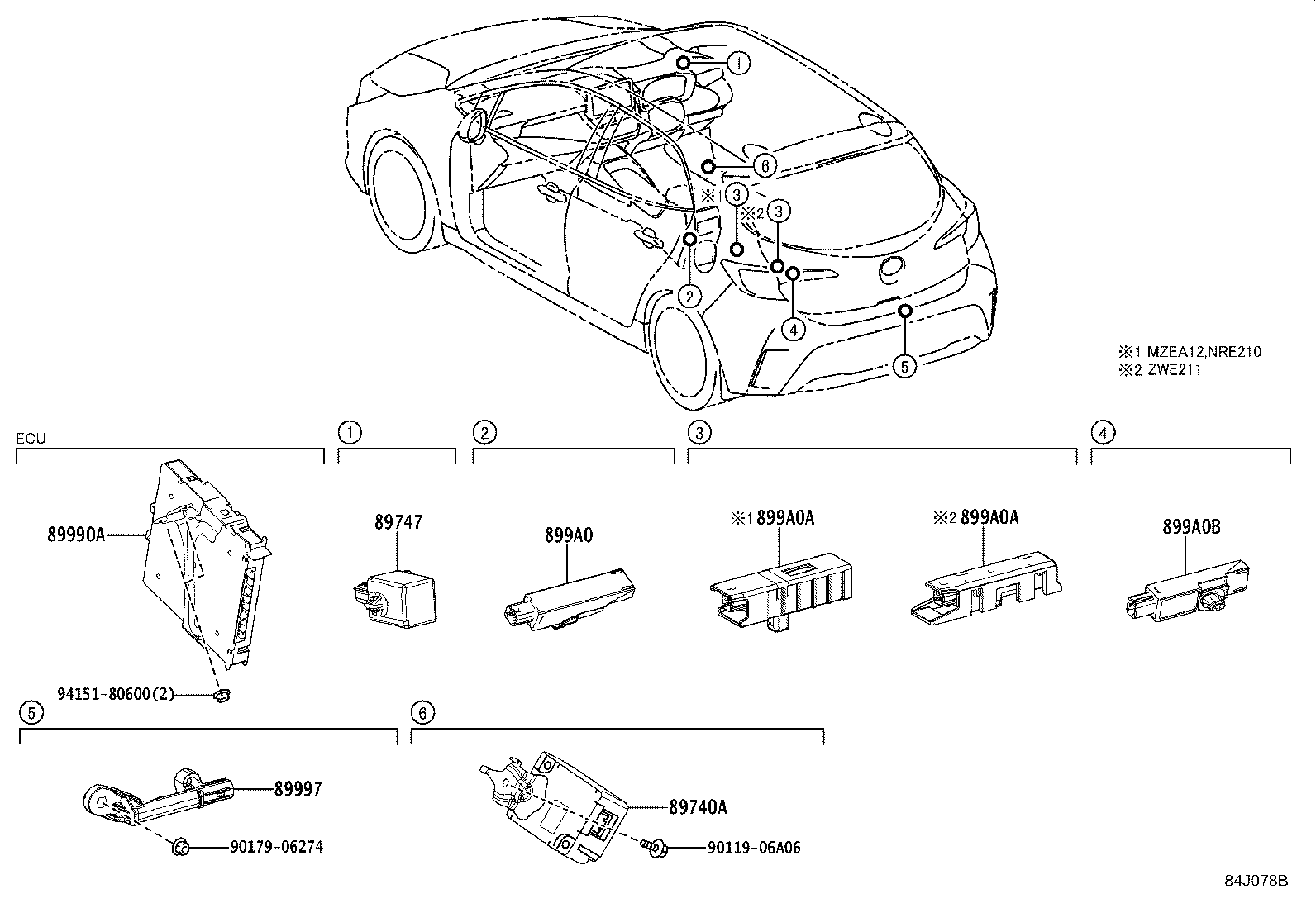 897B0-12100 RECEIVER ASSY, ELECTRICAL KEY & TPMS product image
