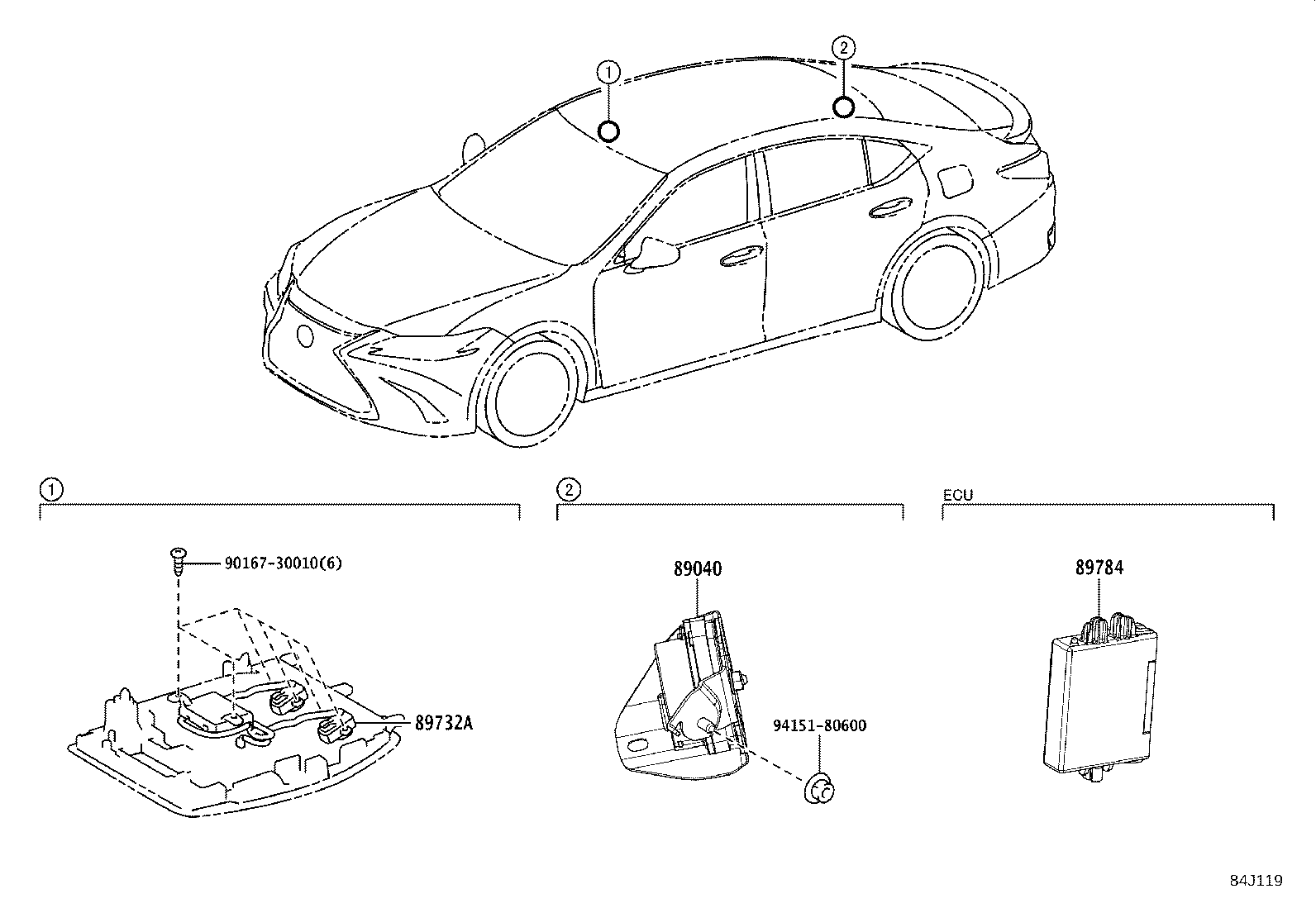 89040-33040 SIREN ASSY, THEFT WARNING product image