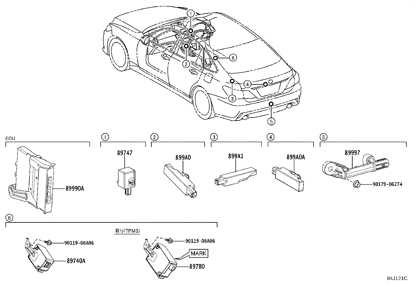 897B0-30140 RECEIVER ASSY, ELECTRICAL KEY & TPMS product image