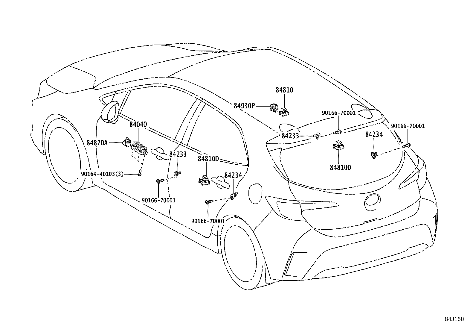 84652-12A60 SWITCH ASSY, WINDSHIELD WIPER product image