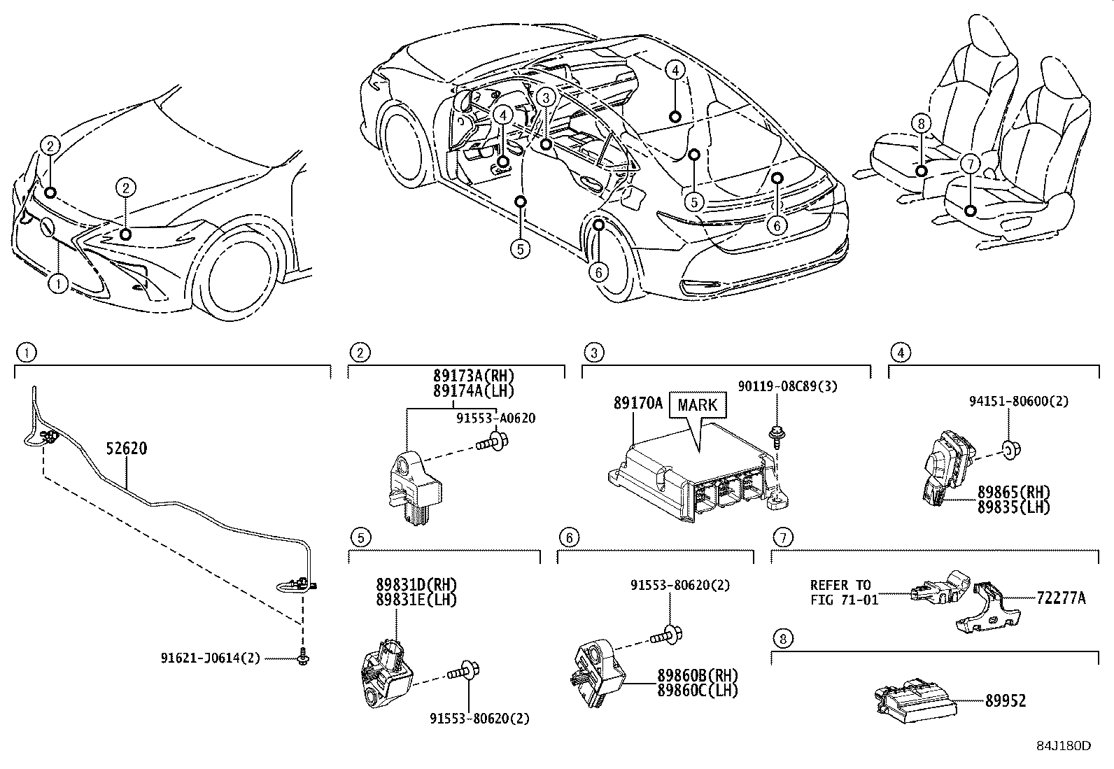 89170-33T80 COMPUTER ASSY, AIR BAG product image