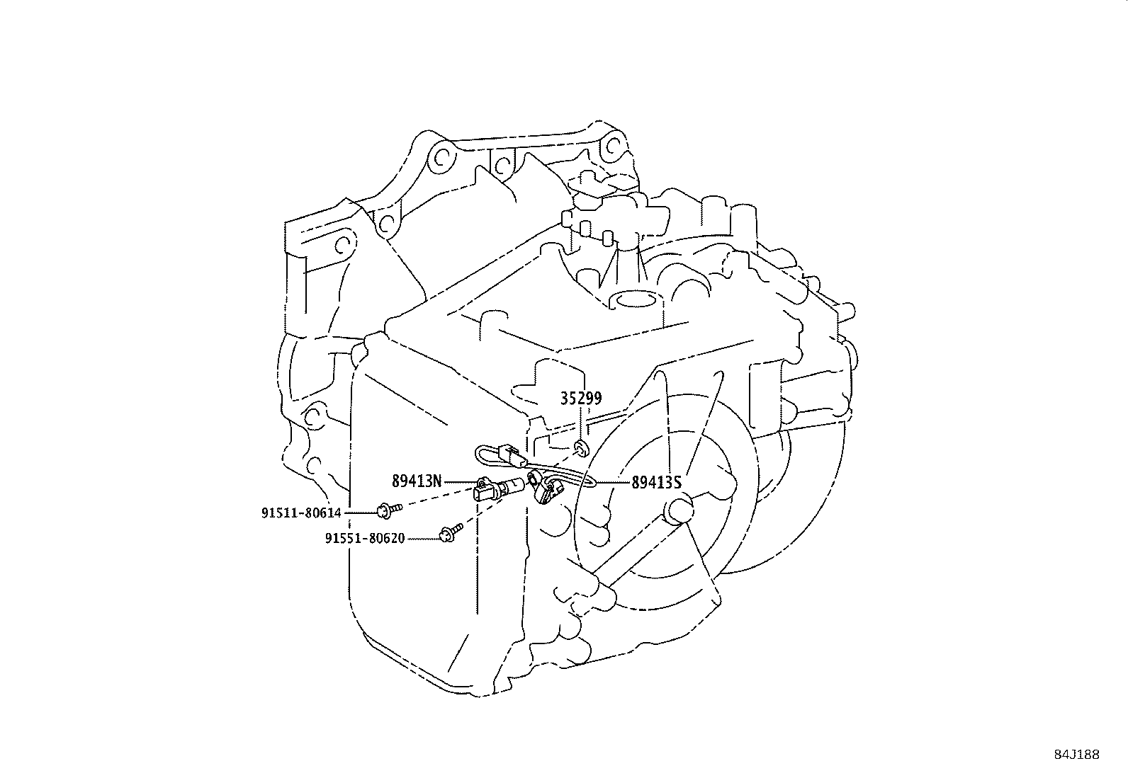 89413-73010 SENSOR, TRANSMISSION REVOLUTION product image