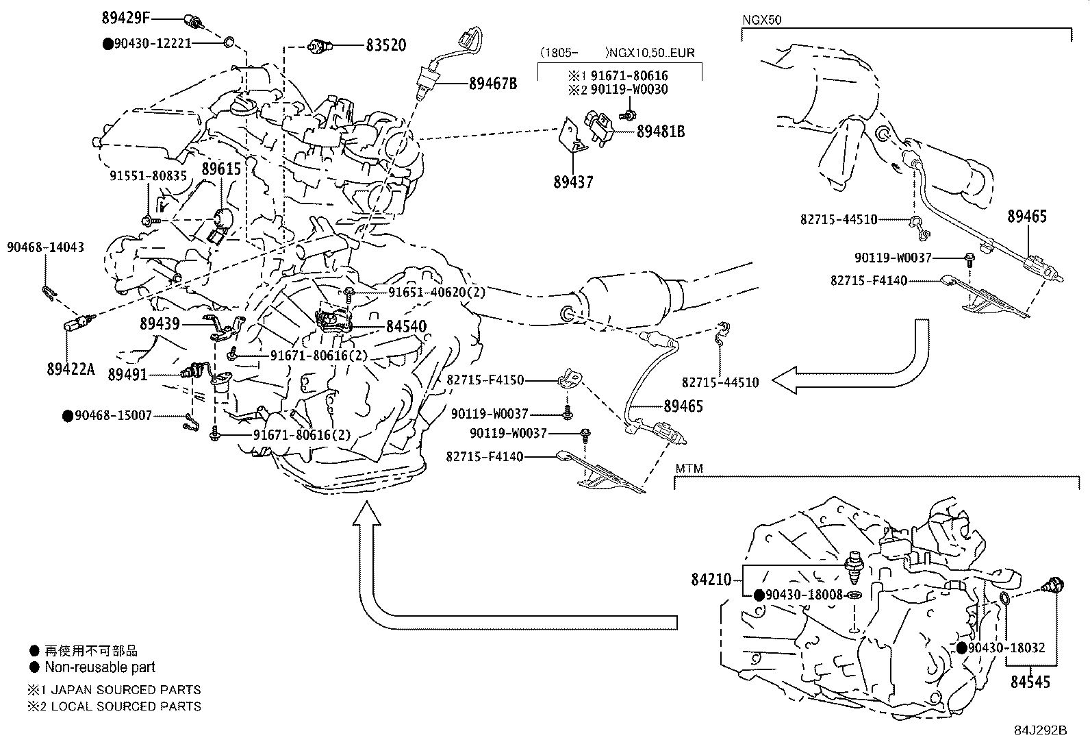 Toyota 15367-47010 BRACKET, SENSOR