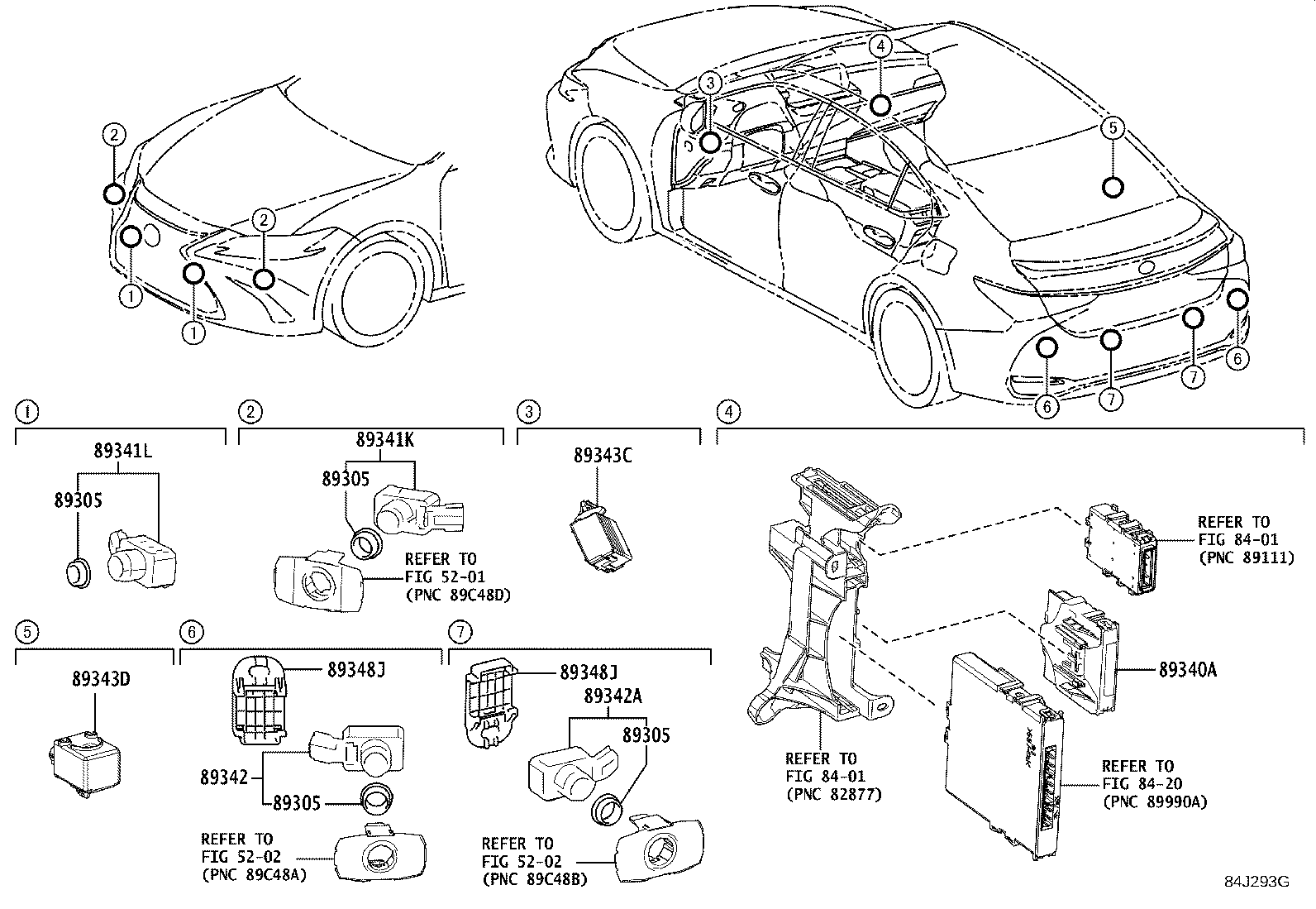Toyota 89341-06070-D2 SENSOR, ULTRASONIC, FRONT CORNER